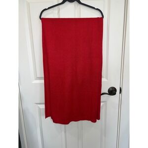 Wrap Cashmere Silk Blend Red Knit Scarf Wrap